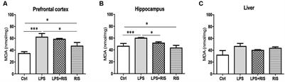 Pretreatment With Risperidone Ameliorates Systemic LPS-Induced Oxidative Stress in the Cortex and Hippocampus